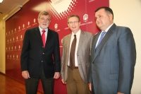 Deizqda. a dcha,, Jos Manuel Roldn, Francisco Javier de las Nieves y Francisco Zurera