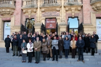 Imagen de la concentracin celebrada en el Rectorado contra la violencia de gnero