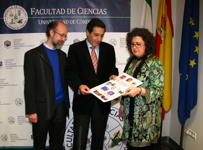 De izq a dcha Jose Manuel Sevilla, Manuel Blzquez y Maria Paz Aguilar