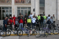 Algunos de los participantes en la marcha