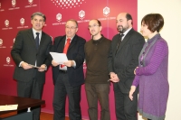 De izq a dcha. Fernando Lpez, Juan Antonio Caballero, Ricardo Reques, Manuel Torres y Carmen Lin