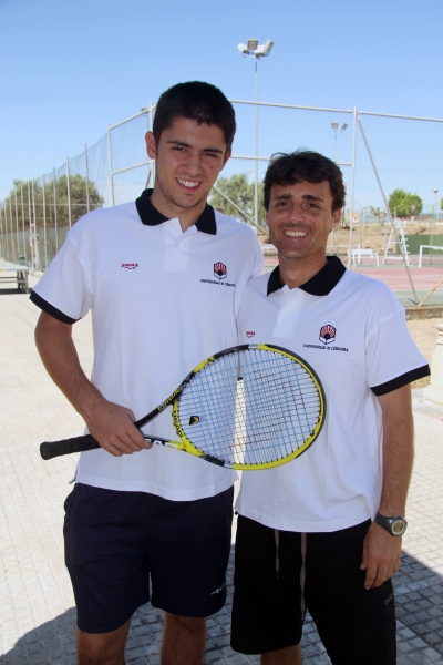 Pedro Torralbo (izqda), junto al tcnico Rafa Ramrez