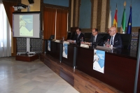 De izquierda a derecha, Luis Miranda, Antonio Cubero y Diego Medina, en la inauguracin del Congreso