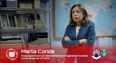 La investigadora Marta Conde durante la emisión